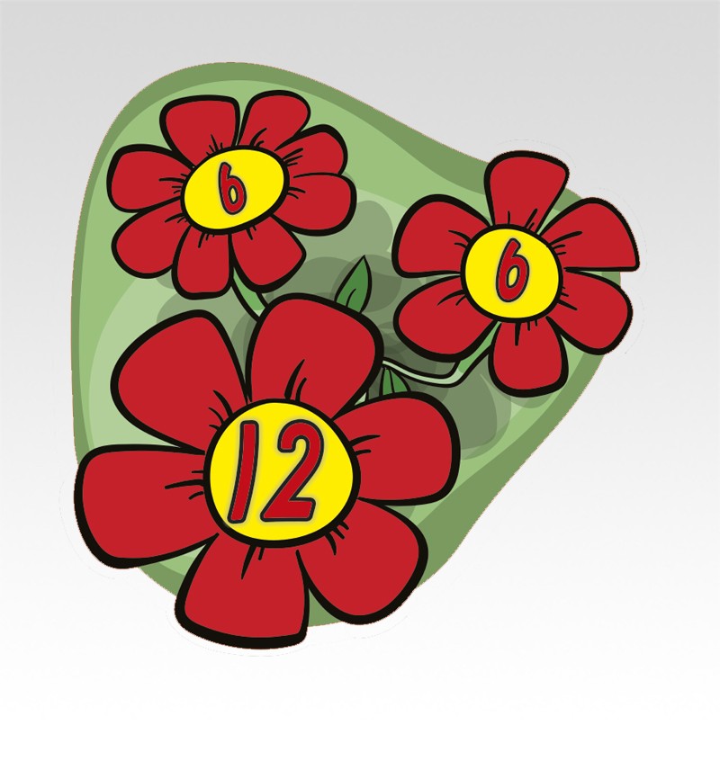 Bloemenvriendjes Rekenmatjes Splitsen