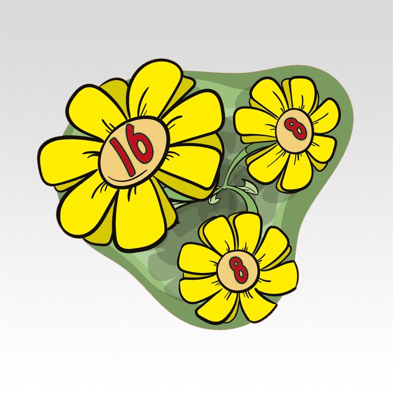 Bloemenvriendjes Rekenmatjes Splitsen