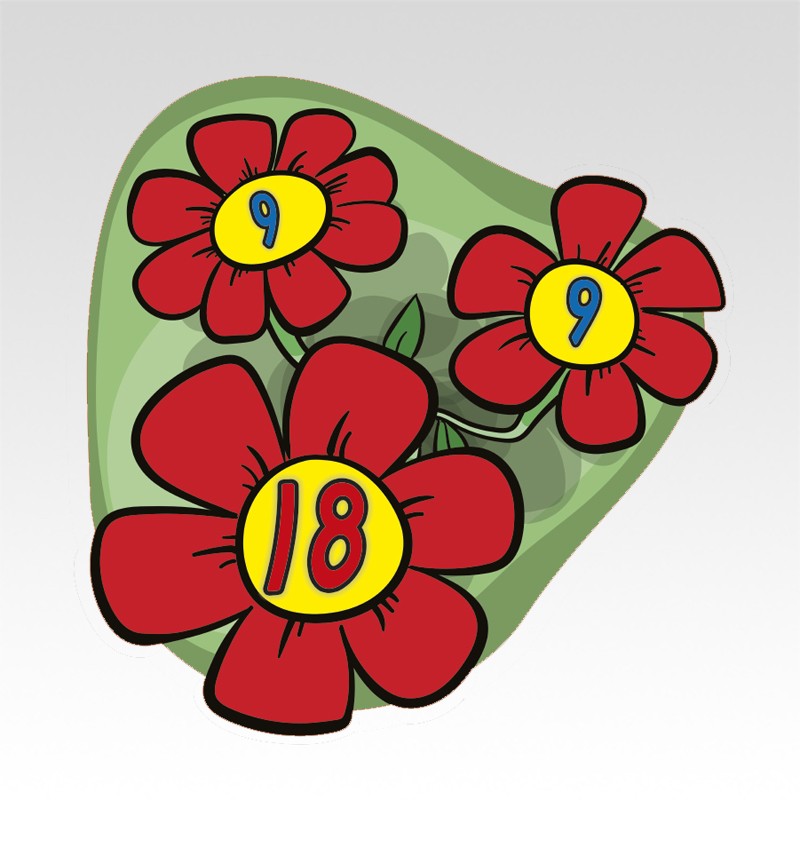 Bloemenvriendjes Rekenmatjes Splitsen