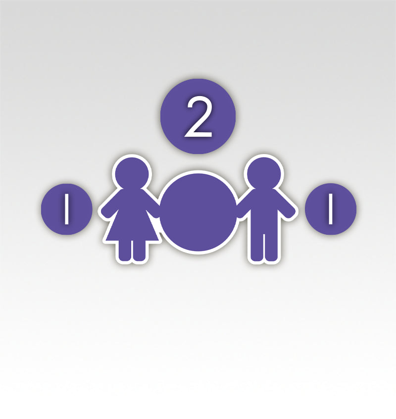 Tweelingen Rekenmatjes Splitsen