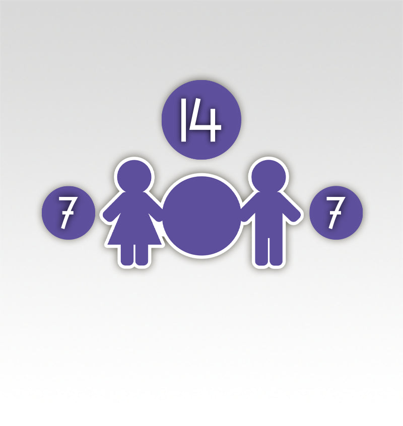 Tweelingen Rekenmatjes Splitsen