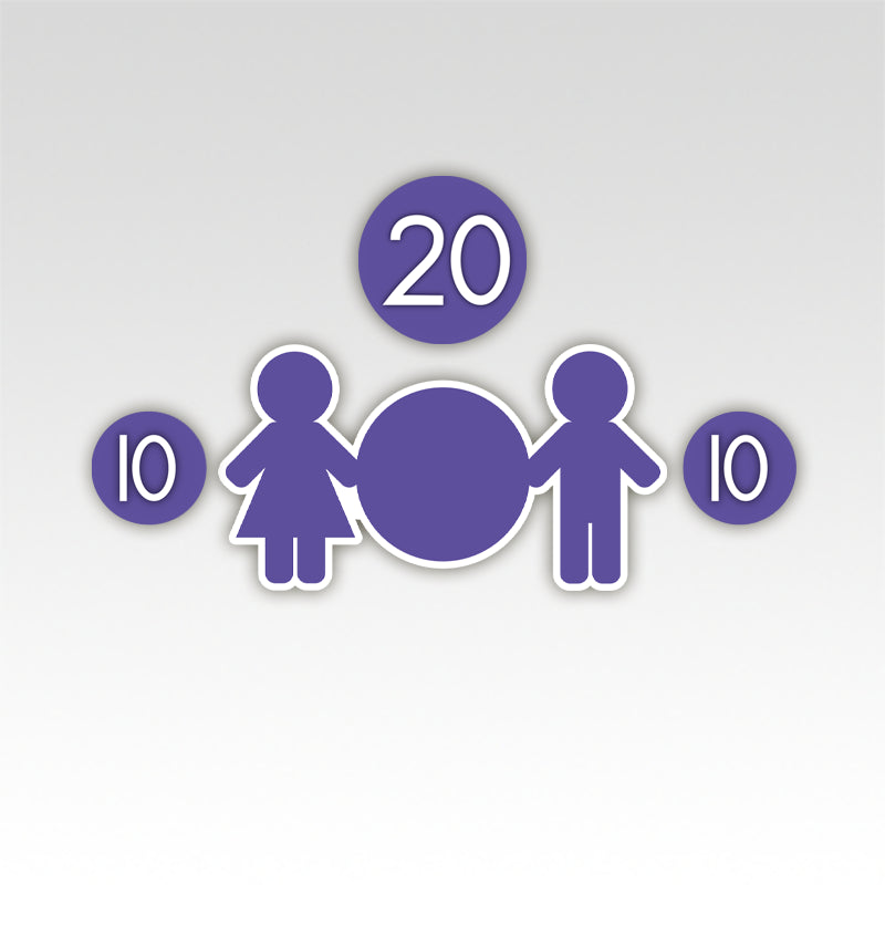 Tweelingen Rekenmatjes Splitsen