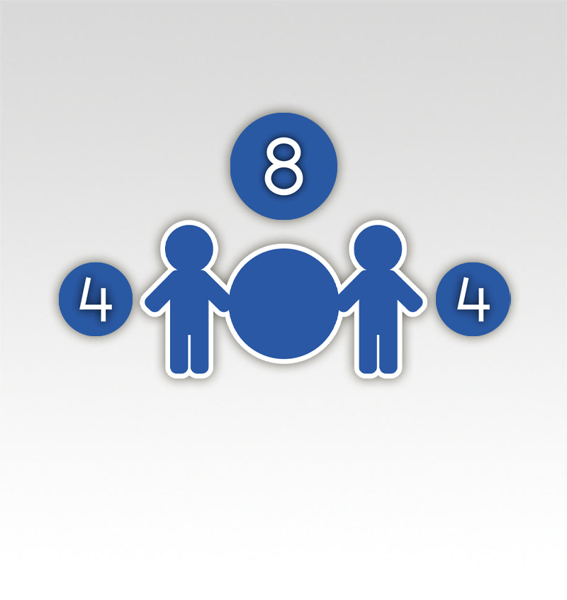 Tweelingen Rekenmatjes Splitsen