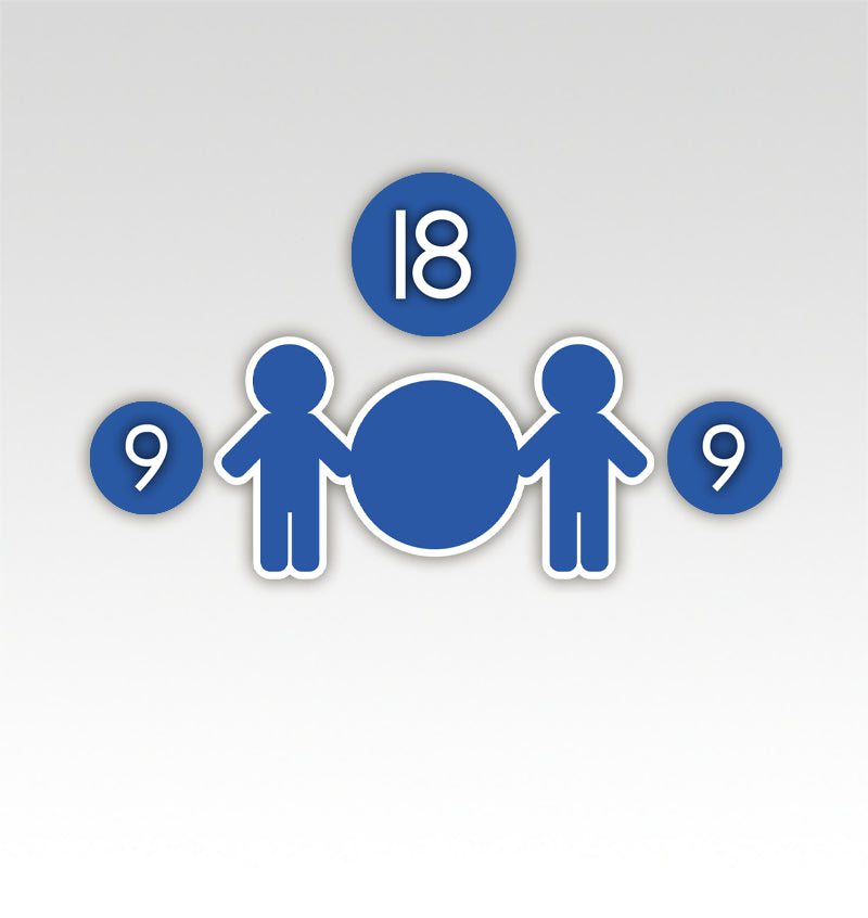 Tweelingen Rekenmatjes Splitsen