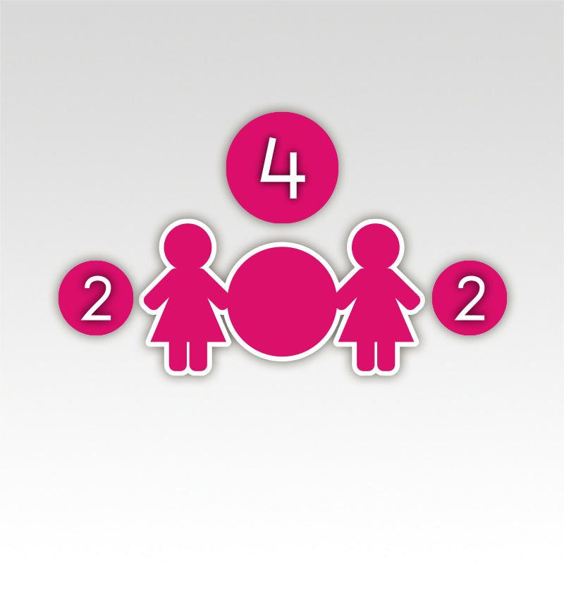 Tweelingen Rekenmatjes Splitsen