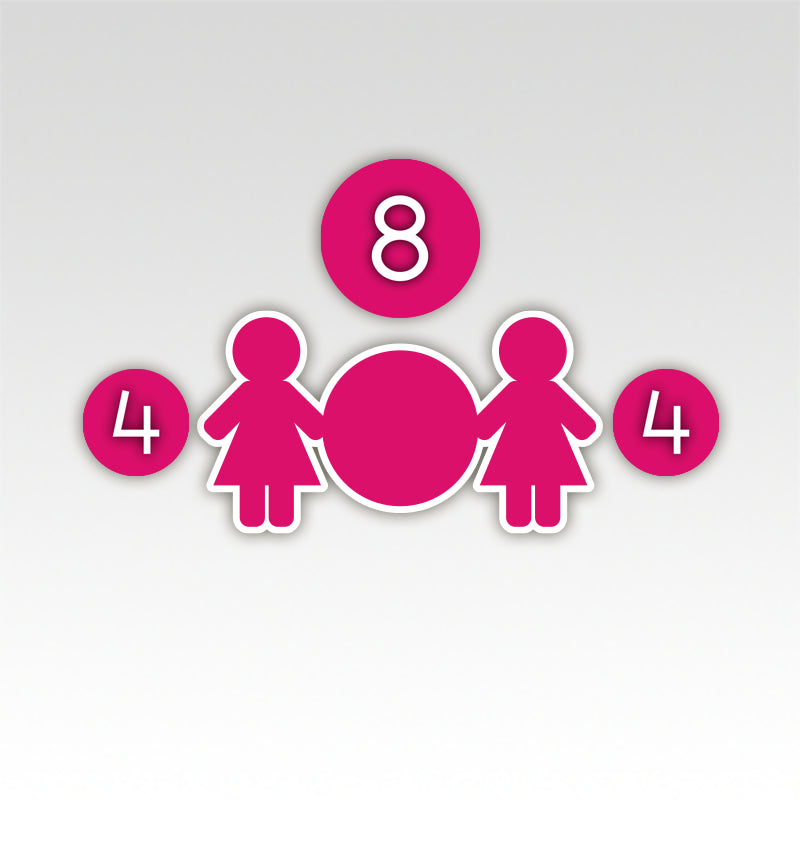 Tweelingen Rekenmatjes Splitsen