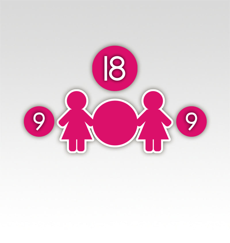 Tweelingen Rekenmatjes Splitsen