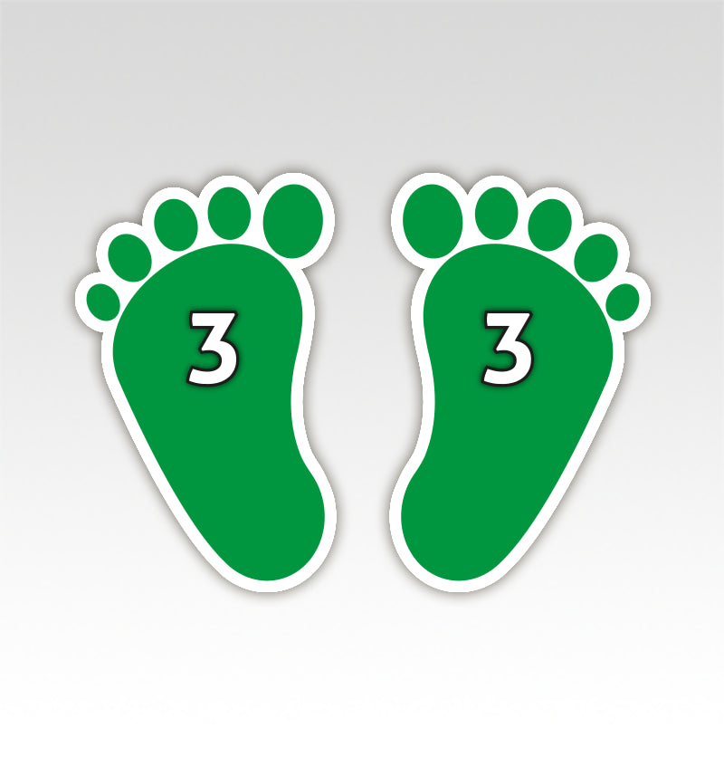 Handen en Voeten Parcours - Bewegend Leren met kleuren, vormen en getallen