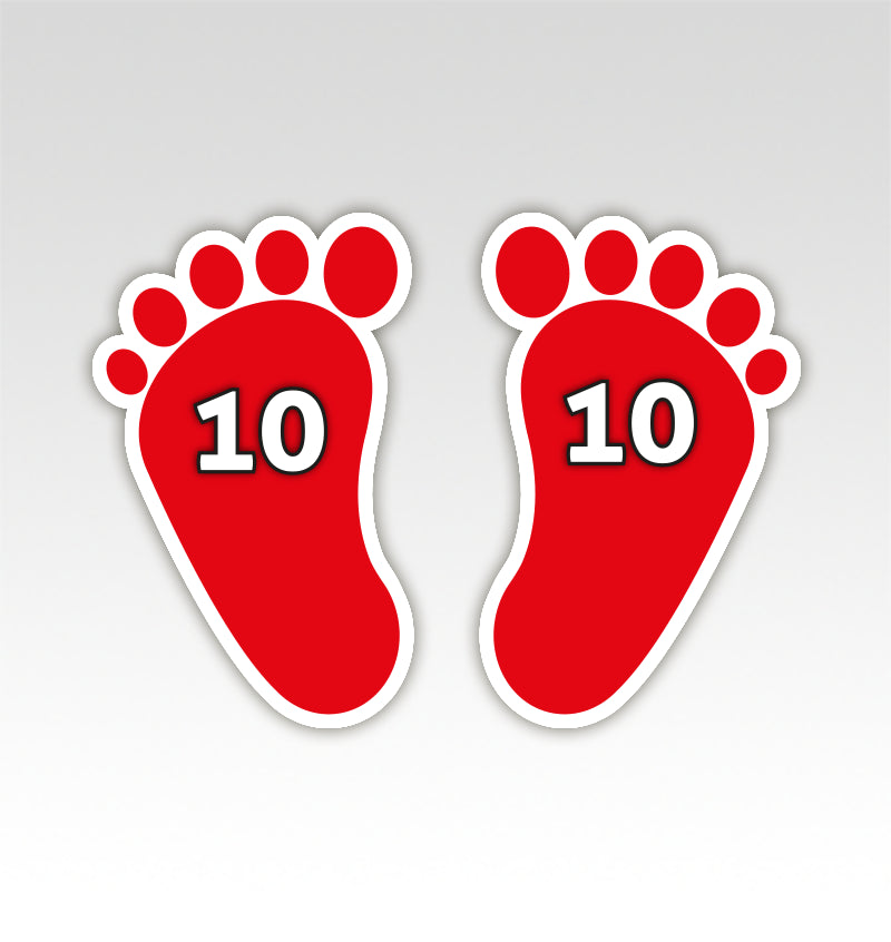 Handen en Voeten Parcours - Bewegend Leren met kleuren, vormen en getallen