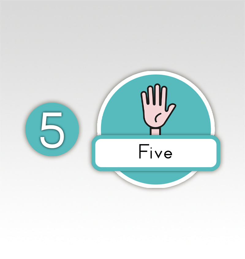 Metrobord Cijfermatjes Engels Leren Tellen