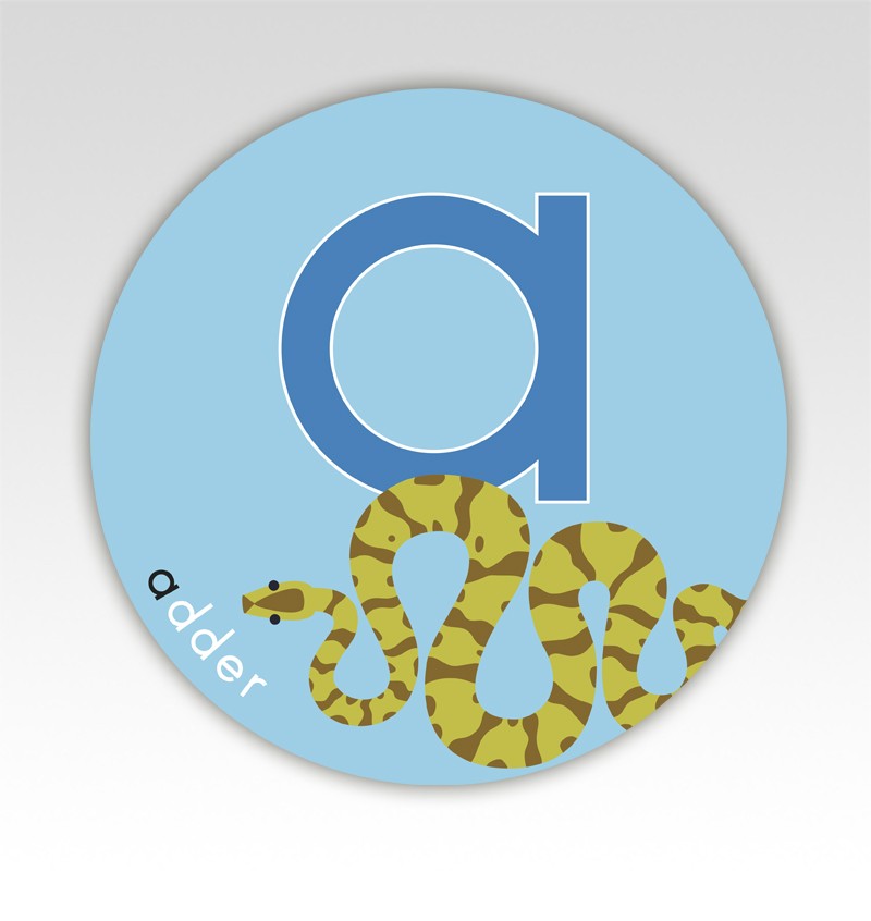 Dieren lettermatjes Alfabet