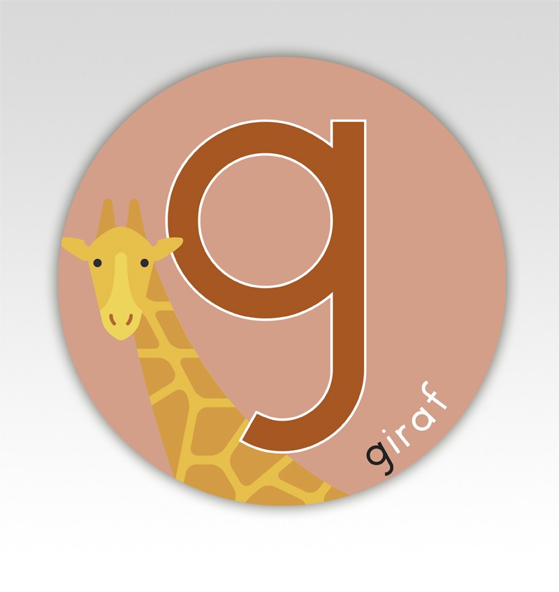 Dieren lettermatjes Alfabet