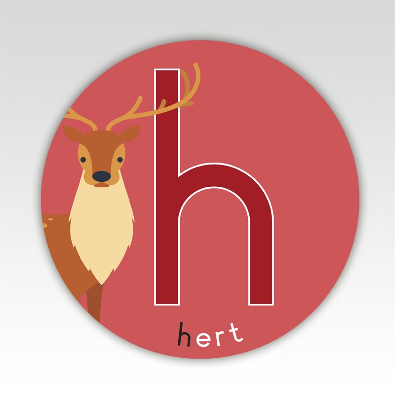 Dieren lettermatjes Alfabet