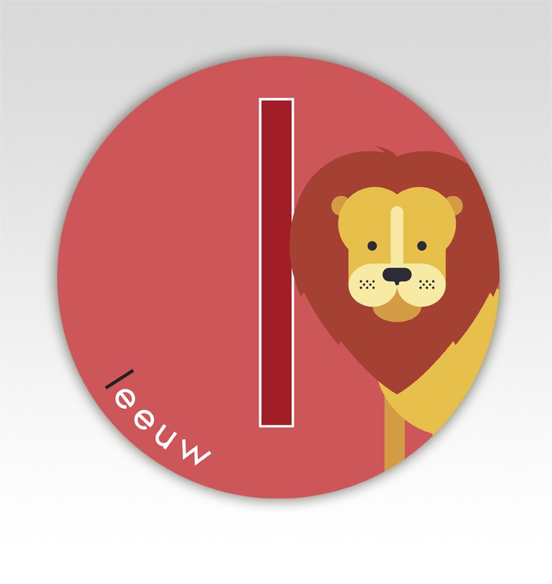 Dieren lettermatjes Alfabet