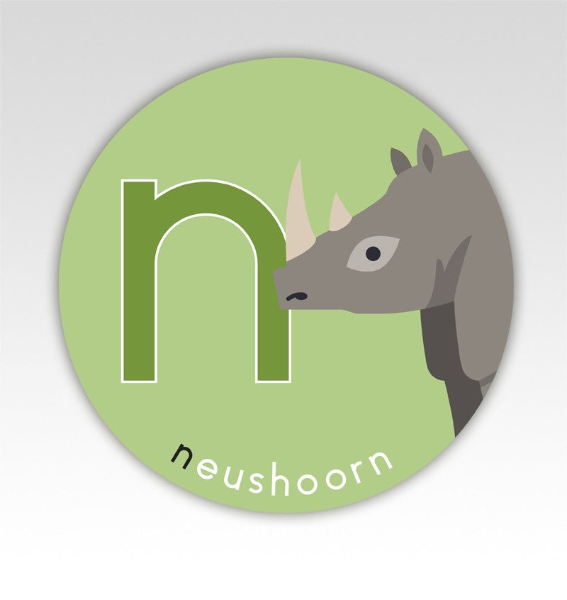 Dieren lettermatjes Alfabet