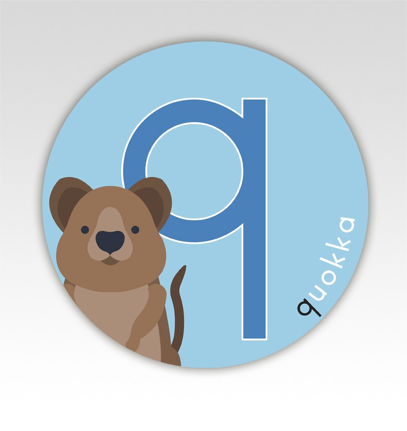 Dieren lettermatjes Alfabet