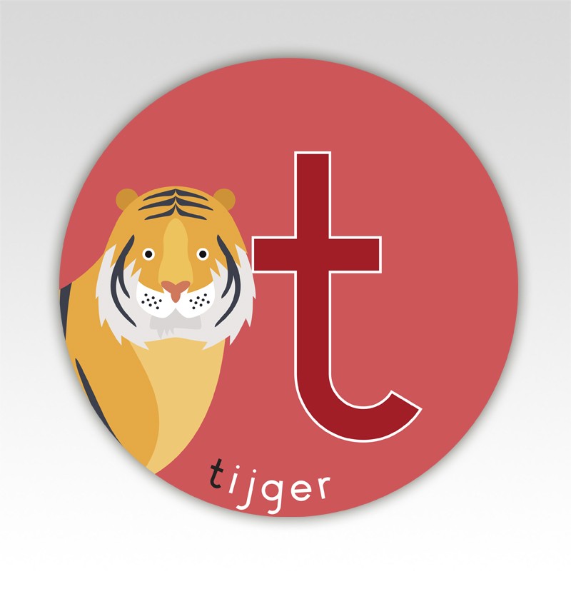 Dieren lettermatjes Alfabet