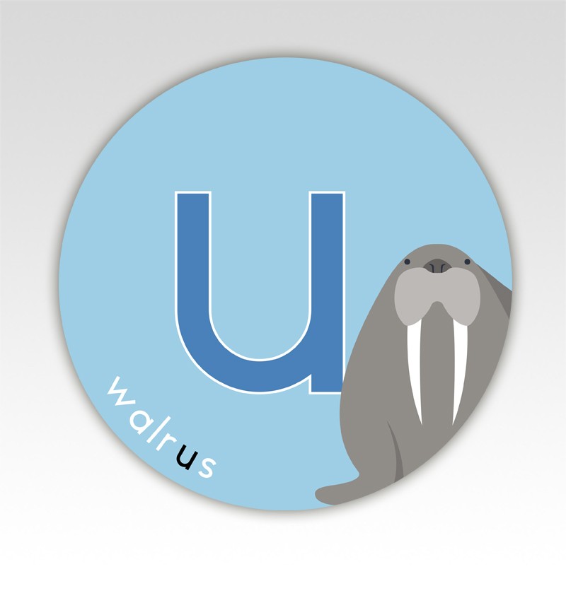 Dieren lettermatjes Alfabet