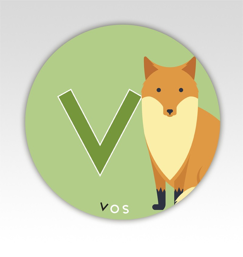 Dieren lettermatjes Alfabet