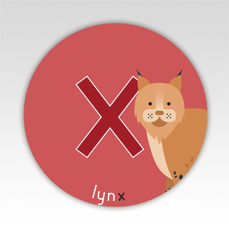 Dieren lettermatjes Alfabet