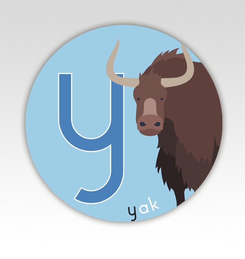 Dieren lettermatjes Alfabet