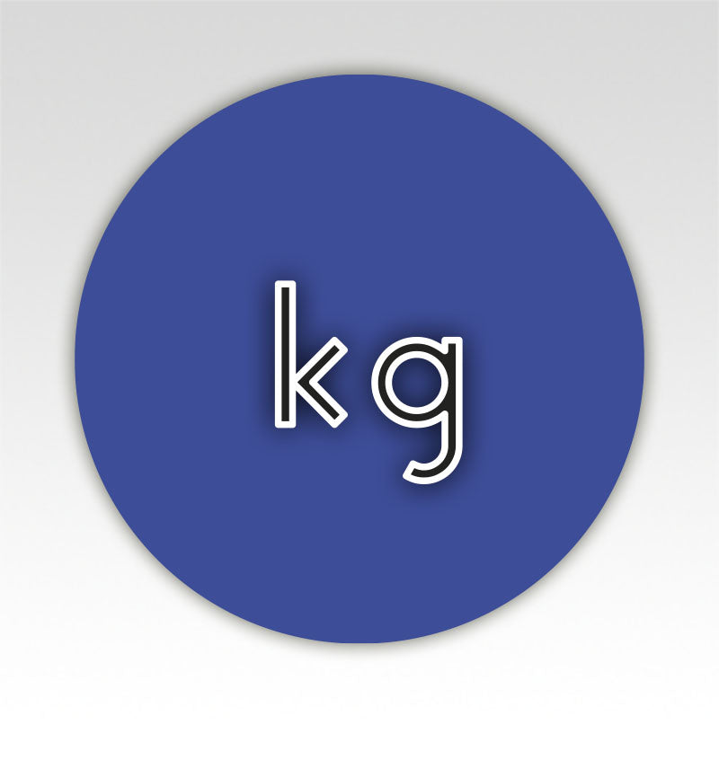 Gewicht beweegmatjes Cirkel - Metriek stelsel