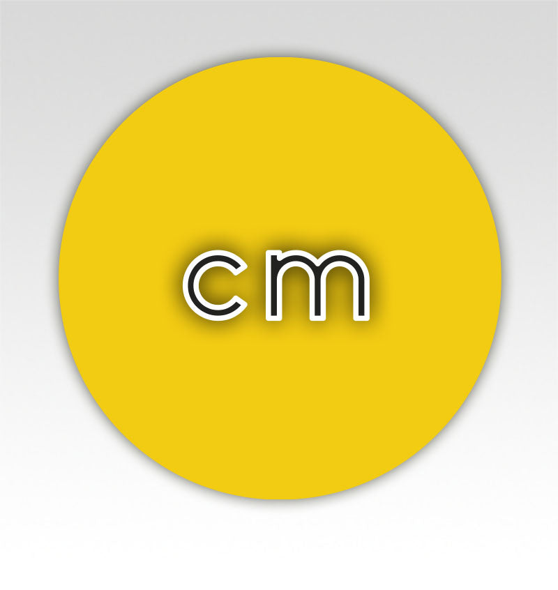 Lengte beweegmatjes Cirkels - Metriek stelsel