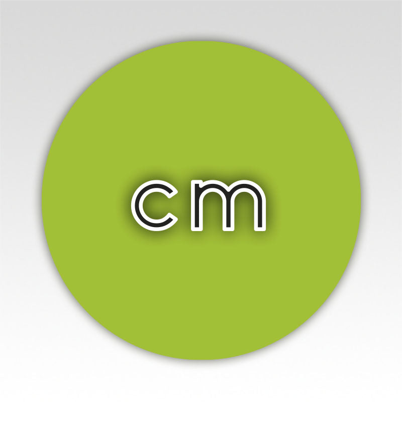 Lengte beweegmatjes Cirkels - Metriek stelsel