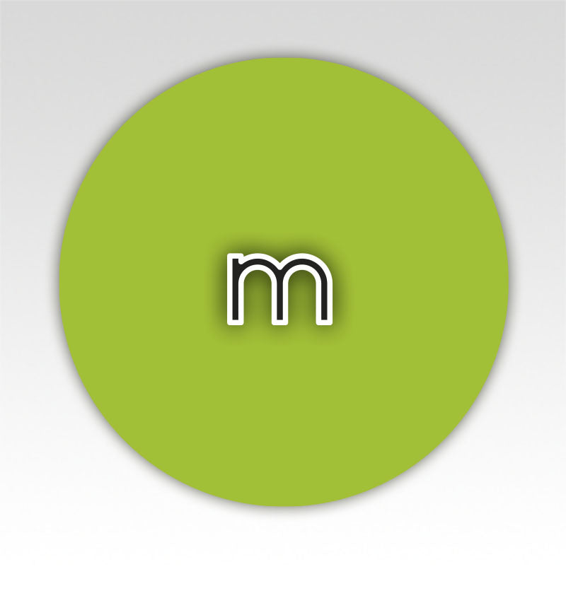 Lengte beweegmatjes Cirkels - Metriek stelsel