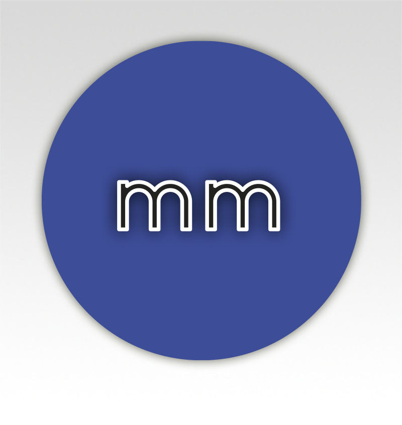 Lengte beweegmatjes Cirkels - Metriek stelsel