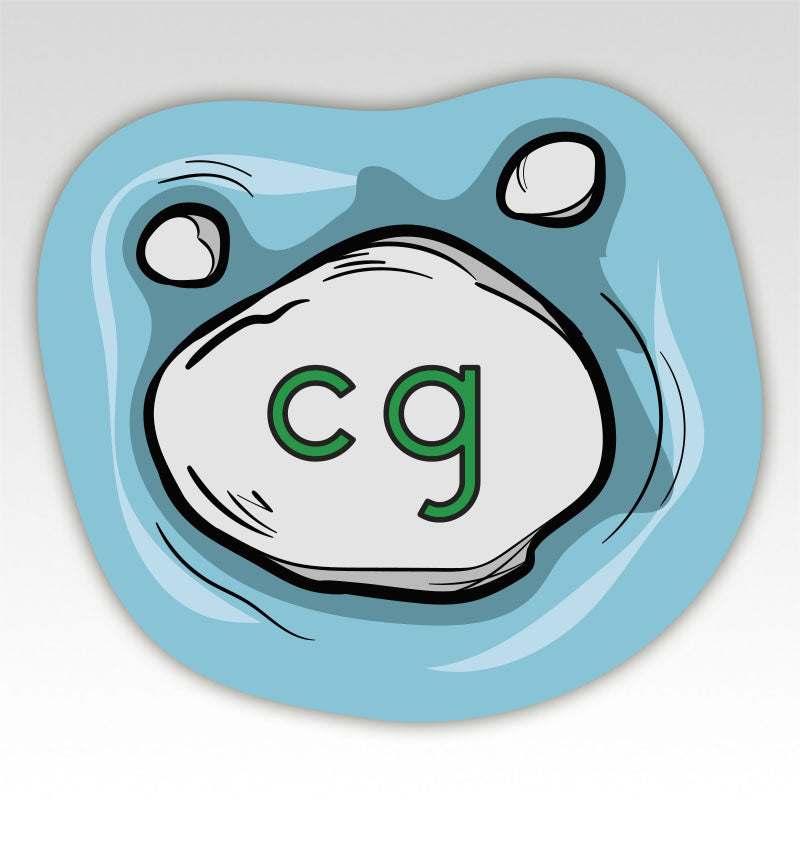 Gewicht beweegmatjes Stapstenen - Metriek stelsel