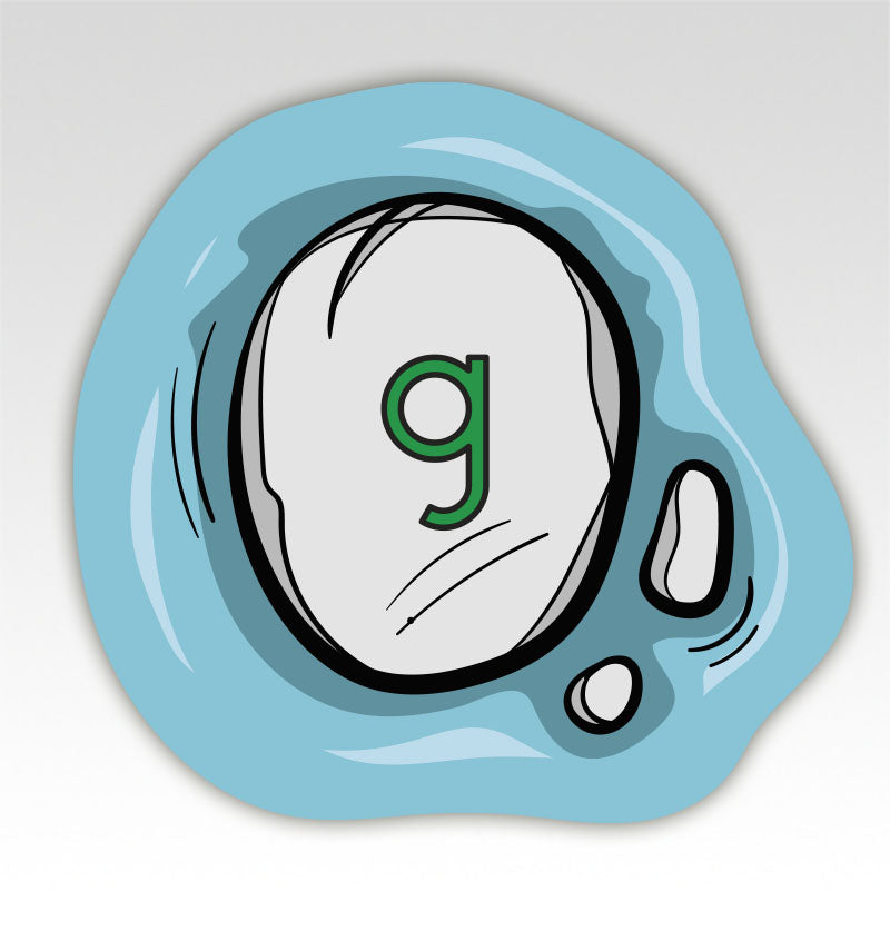 Gewicht beweegmatjes Stapstenen - Metriek stelsel